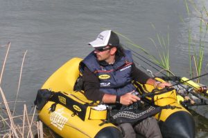 Max Mughini in Belly boat