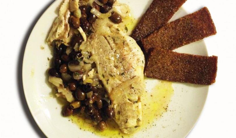 Filetto di branzino con olive taggiasche
